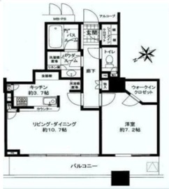 シティタワー大崎ステーションフロント 20階 間取り図