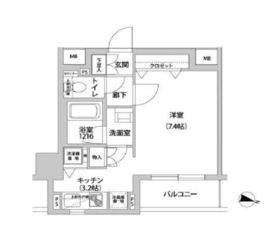 ドミール青柳 703 間取り図