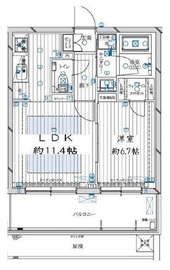 レガリス新宿落合 4階 間取り図