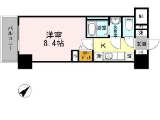 JP noie 早稲田 (ジェーピーノイエ早稲田) 707 間取り図