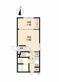 ラピス若松河田 203 間取り図