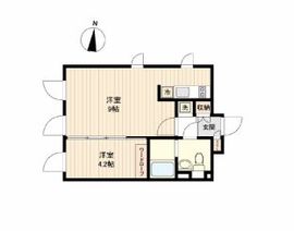 ラピス若松河田 202 間取り図