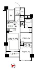 ブラントン神楽坂 5階 間取り図