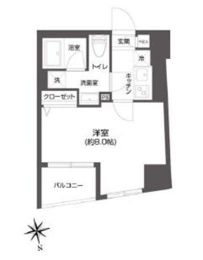 グランパセオ市谷甲良町 701 間取り図