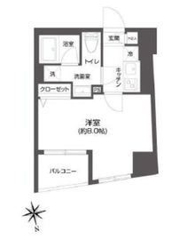 グランパセオ市谷甲良町 701 間取り図