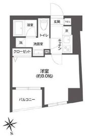 グランパセオ市谷甲良町 801 間取り図