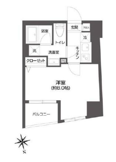 グランパセオ市谷甲良町 901 間取り図