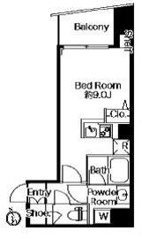 グランパセオ市谷甲良町 203 間取り図