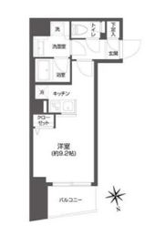 グランパセオ市谷甲良町 403 間取り図