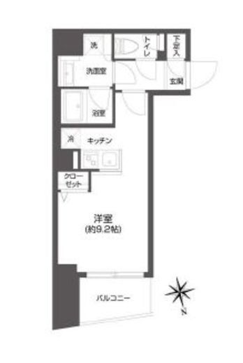 グランパセオ市谷甲良町 803 間取り図