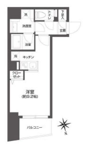 グランパセオ市谷甲良町 1103 間取り図