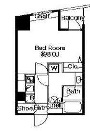 グランパセオ市谷甲良町 402 間取り図