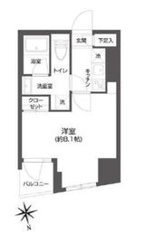 グランパセオ市谷甲良町 502 間取り図