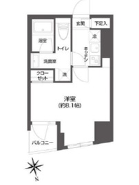 グランパセオ市谷甲良町 1002 間取り図