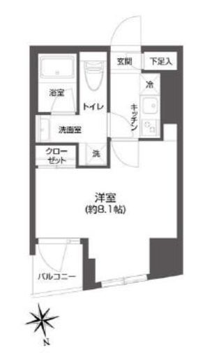 グランパセオ市谷甲良町 1102 間取り図
