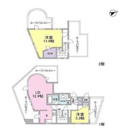 THEパームス代々木上原コスモテラス 10階 間取り図