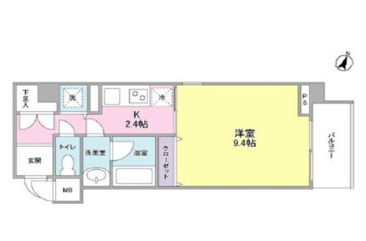 四番町セントラルシティハウス 404 間取り図