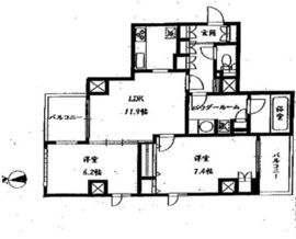 東新宿レジデンシャルタワー 8階 間取り図