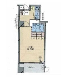 HF八丁堀レジデンス2 101 間取り図