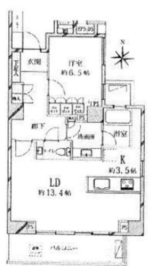 グランドメゾン恵比寿の杜 5階 間取り図