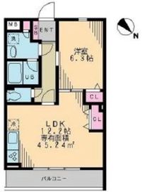 ガーデンテラス柿の木坂 202 間取り図