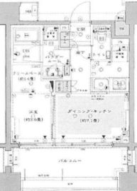 イニシアイオ芝公園 9階 間取り図