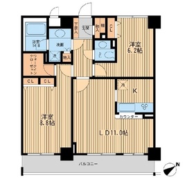 ラポール三田 703 間取り図