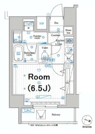 シーフォルム東麻布 5階 間取り図