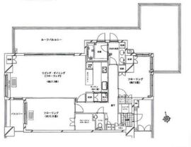 アパガーデンズ新宿戸山公園 8階 間取り図