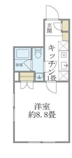 コンポジット門前仲町サウス 203 間取り図