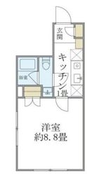 コンポジット門前仲町サウス 203 間取り図