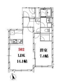 コンポジット門前仲町サウス 502 間取り図