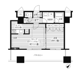 エアライズタワー 7階 間取り図