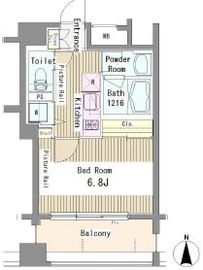 パークアクシス新御徒町 1202 間取り図