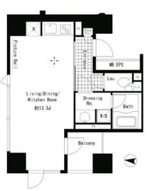 パークアクシス渋谷神南 204 間取り図