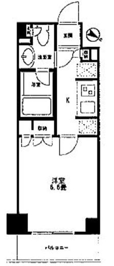 コスモリード目黒学芸大学イースト 308 間取り図
