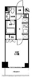 コスモリード目黒学芸大学イースト 308 間取り図