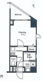 サングラータ広尾 201 間取り図