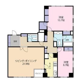 ルグラン三番町 401 間取り図