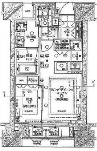 ザ・ミッドハウス新宿御苑 10階 間取り図