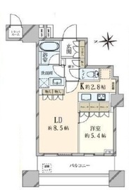 パークシティ大崎 ザ タワー 9階 間取り図