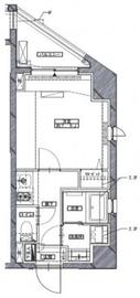 サングラータ広尾 301 間取り図