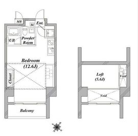 taliesin CY（タリアセンシーワイ） 202 間取り図