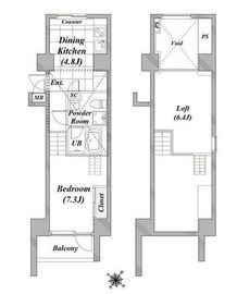 taliesin CY（タリアセンシーワイ） 301 間取り図