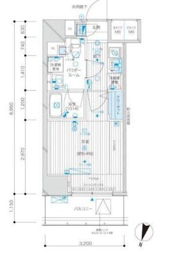メインステージ九段下 11階 間取り図