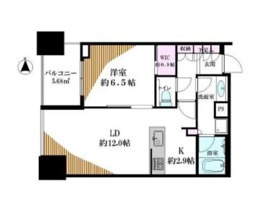 シティタワーズ豊洲ザ・ツイン サウスタワー 29階 間取り図