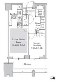 グランヴィスタ神田練塀町 2009 間取り図