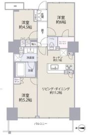 プライムパークス品川シーサイド ザ・タワー 16階 間取り図