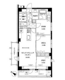 オープンレジデンシア谷中 5階 間取り図