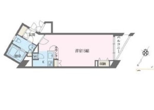 ドゥーエ学芸大学 406 間取り図